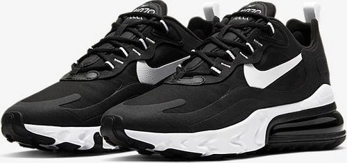 Nike Air Max 270 React siyah beyaz ürün görseli 1