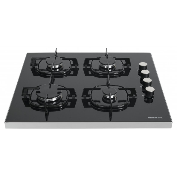 Silverline FS5730E6B01 Siyah Cam Setüstü Ocak ürün görseli 1