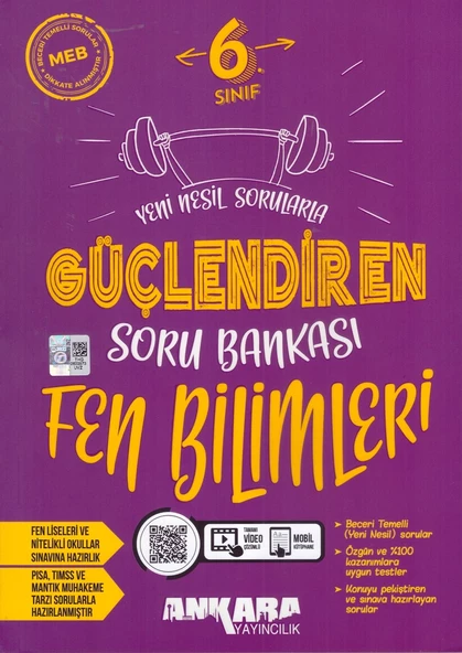 ANKARA 6.SINIF GÜÇLENDİREN FEN BİLİMLERİ SORU BANKASI ürün görseli 1