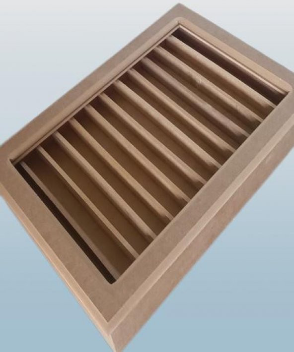 Hobi Adn 90224 Dekoratif TESBİH Kutu Ahşap MDF HAM CNC Kesim Çift Bölme El Yapım ürün görseli 1