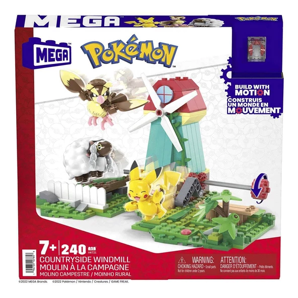 HKT21 MEGA™ Pokémon™ Countryside Windmill - Yel Değirmeni Kasabası Seti 240 parça +7 yaş ürün görseli 1