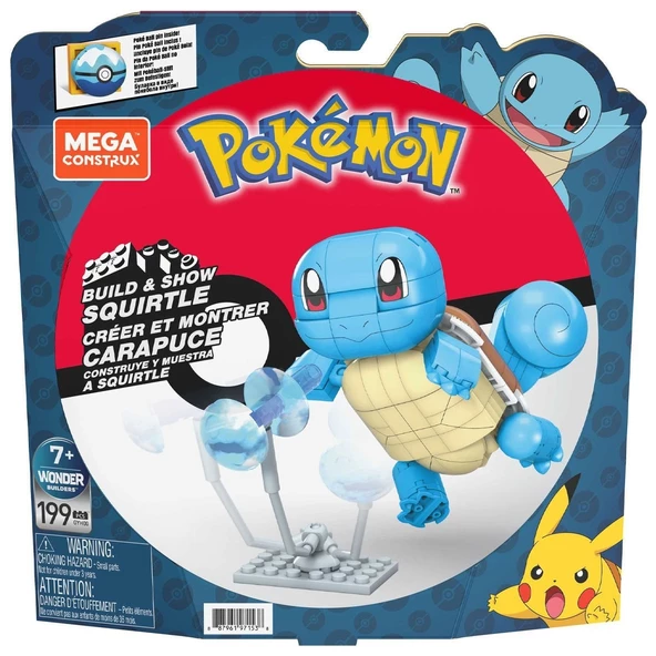 GYH00 MEGA™ Pokémon™ Squirtle - Yap ve Oyna Figürler 199 parça +7 yaş ürün görseli 1