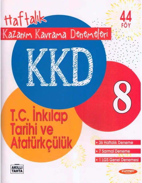 KURMAY 8.SINIF İNKILAP TARİHİ KAZANIM KAVRAMA DENEMELERİ ürün görseli 1