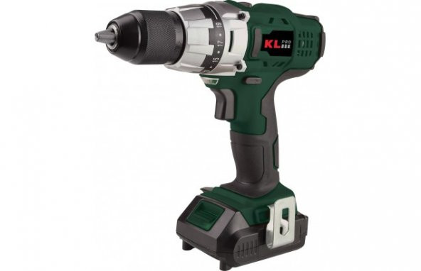KLPRO KLNM1820 SARJLI DARBESİZ VİDALAMA MATKAP 18 V 2 AH. ürün görseli 1