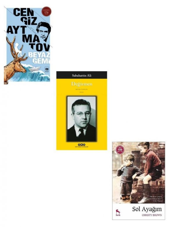 Sol Ayağım + Değirmen + Beyaz Gemi (3 Kitap) ürün görseli 1