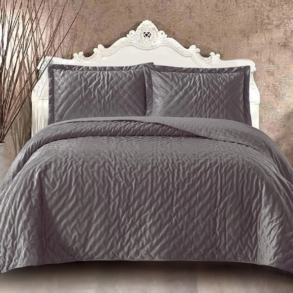 Royal Home Kadife Riva Velvet Tek Kişilik Yatak Örtüsü ürün görseli 1