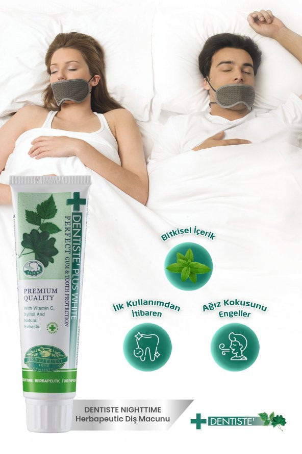 Dentiste Plus Nighttime Herbapeutic Diş Macunu 100gr - Resim 4