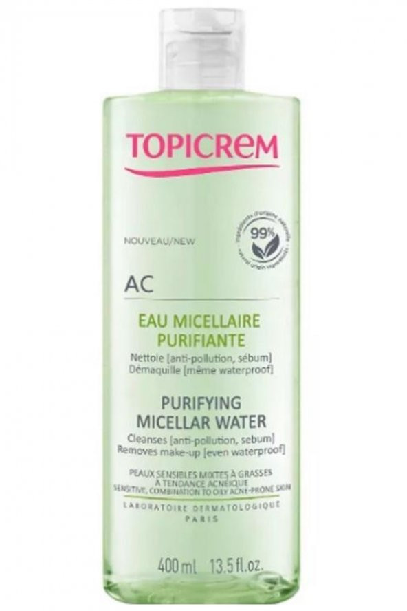 Topicrem Ac Purifying Micellar Water 400 Ml ürün görseli 1