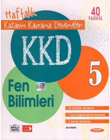 KURMAY 5.SINIF FEN BİLİMLERİ KAZANIM KAVRAMA DENEMELERİ ürün görseli 1