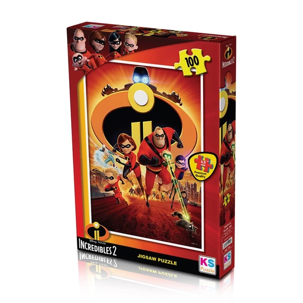 INC714 KS Incredibles / 100 Parça Puzzle ürün görseli 1