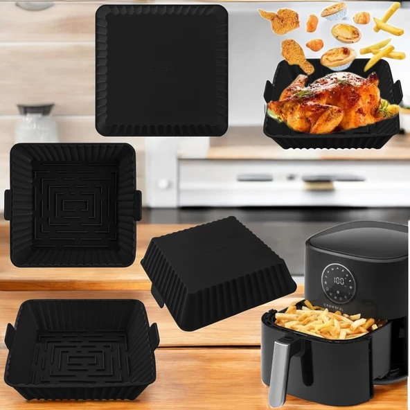 Kare Airfryer Pişirme Kabı ürün görseli 1