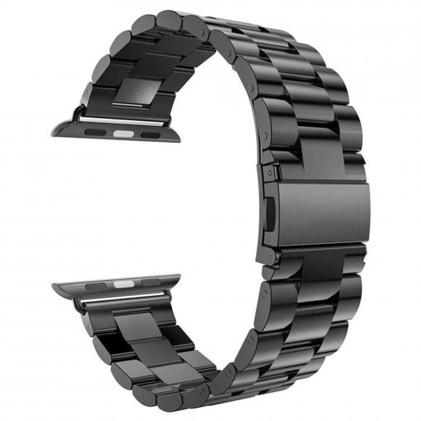 Winex 42-49mm Yeni Nesil Apple Uyumlu Akıllı Saat Kordonu Metal Siyah ürün görseli 1