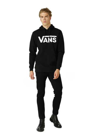 Vans Classıc Vans Po-B Erkek Siyah Kapşonlu Sweatshirt ürün görseli 1