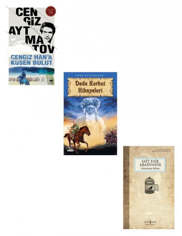 Lüzumsuz Adam +Cengiz Hana Küsen Bulut +  Dede Korkut Hikayeleri (3 Kitap) ürün görseli 1