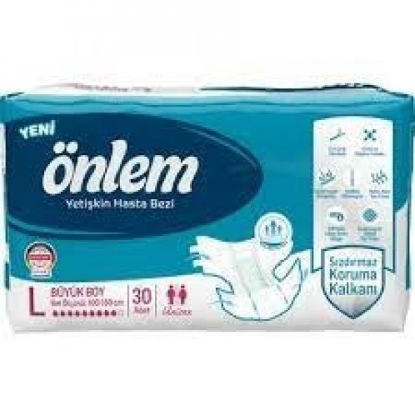 Önlem Hasta Bezi Belbantlı Tekstil Yüzey L 30'lu ürün görseli 1