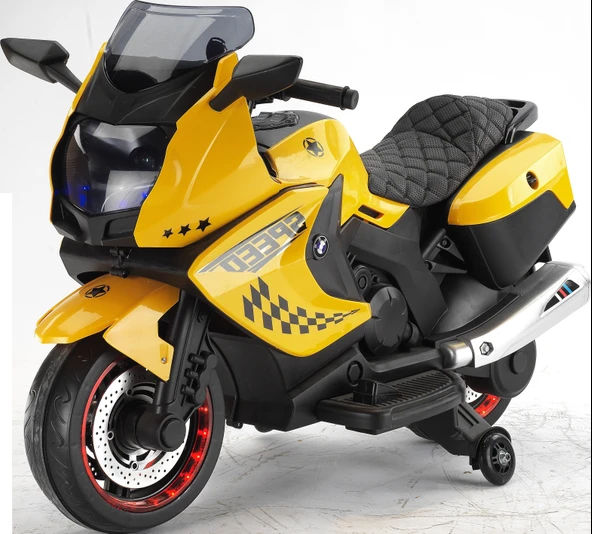 Baby2Go 2293 Speed Akülü Motorsiklet Sarı ürün görseli 1