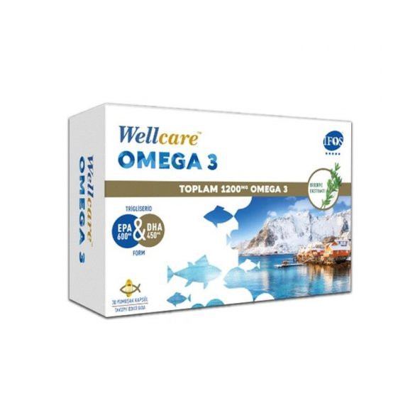 Wellcare Omega 3 1200 mg Balık Yağı 30 Kapsül ürün görseli 1