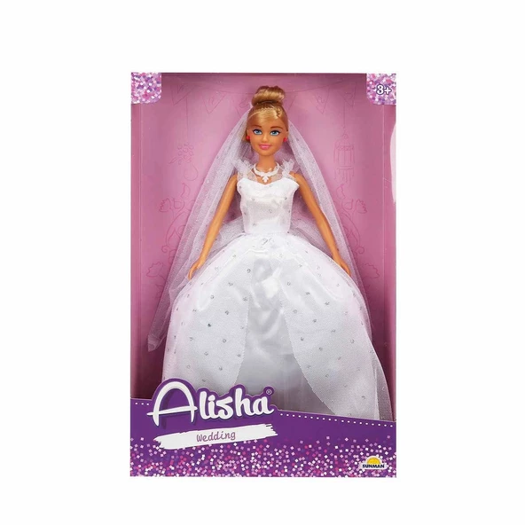 3381 SUN-RST-SIS-Gelinlikli Manken Bebek Alisha 29 cm - Sunman ürün görseli 1