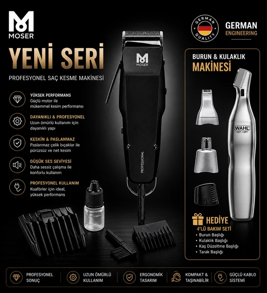 Moser 1406 Saç Kesme Makinesi ürün görseli 1