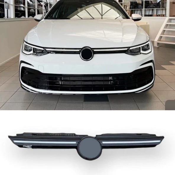 AUTOGP Vw golf 8 ön panjur ızgara ledli 2020+ ürün görseli 1