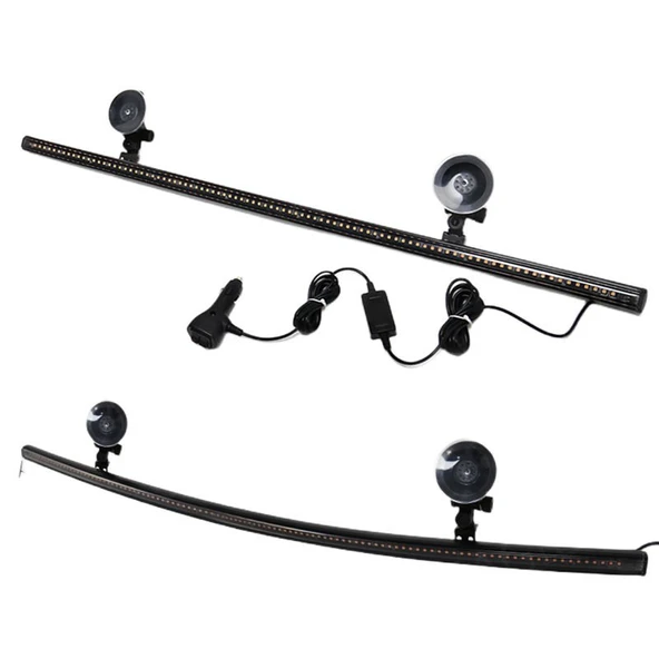 Space Çakar lamba 12-32v esnek model 84cm vantuzlu çakarlı mavi-kırmızı / LAPA543 ürün görseli 1
