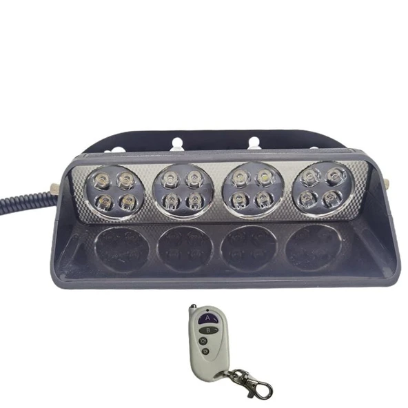 Space Space Cam İçi Çakar Lamba Uzaktan Kumandalı 16 Led 24W 12V Kırmızı-Mavi / LAPA520 ürün görseli 1