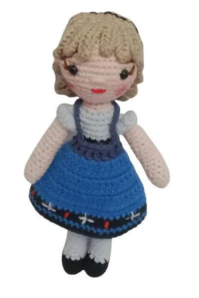 Minyatür Huri Bebek Amigurumi Organik Oyuncak ürün görseli 1