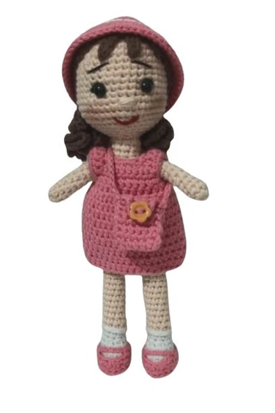 Minyatür Yaren Bebek Amigurumi Organik Oyuncak ürün görseli 1