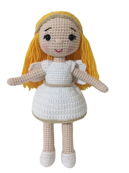 Minyatür Melek Bebek Amigurumi Organik Oyuncak ürün görseli 1