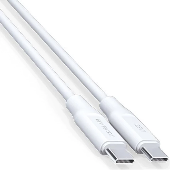 PD25TK Type-C To Type-C Pd 25W Hızlı Dataşarj Kablosu 1mt Beyaz -25W PD CHARGE and DATA CABLE OUICK ürün görseli 1