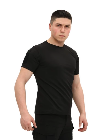 Single Sword Bisiklet Yaka Kısa Kol Taktik T-shirt ürün görseli 1