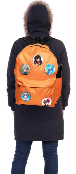 Perlotus Anime Karakter Temalı Patch Spor Okul Çocuk Çantası ürün görseli 1