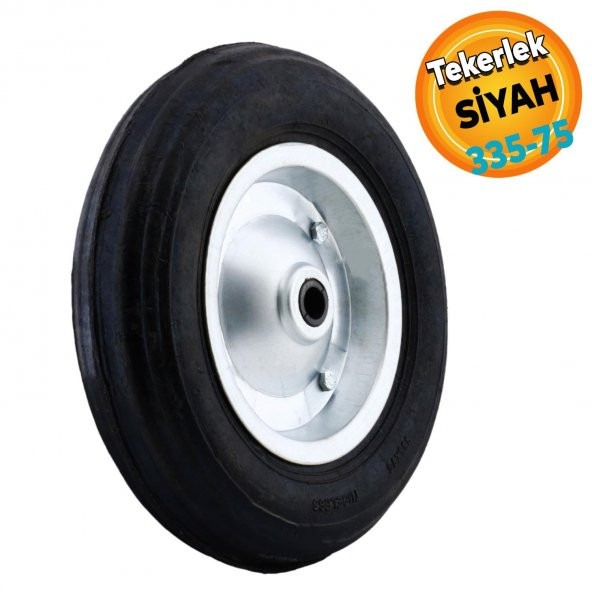 El Arabası Tekeri Dubleks Burçlu Bilyasız Metal Jant 350x70 mm ürün görseli 1