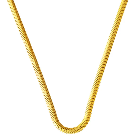 Balıksırtı Kalın Altın Zincir Kolye 60 cm. ürün görseli 1