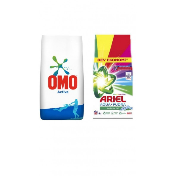 OMO 10  KG & ARİEL RENKLİ 9 KG ürün görseli 1