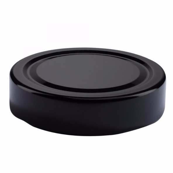 Twıst Of 20 Adet 70 mm Yarım Etek Siyah Cam Kavanoz Kapağı (20li) ürün görseli 1