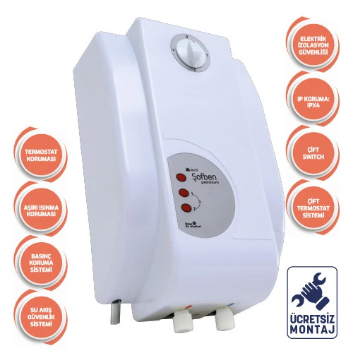 Aura Premium Elektrikli Banyo Şofbeni 105pr ( Montaj Dahil ) ürün görseli 1
