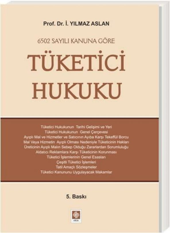 Tüketici Hukuku Yılmaz Aslan 5.Baskı ürün görseli 1