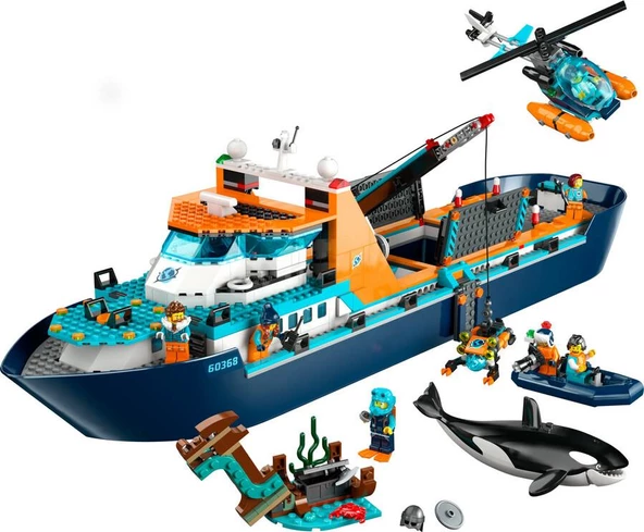 LEGO City 60368 Arctic Explorer Ship - Resim 3