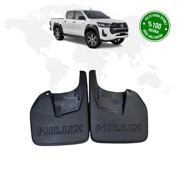 Toyota Hilux 2015 Model ve Sonrası Ön 2'li Paçalık (Çamurluk - Tozluk) ürün görseli 1