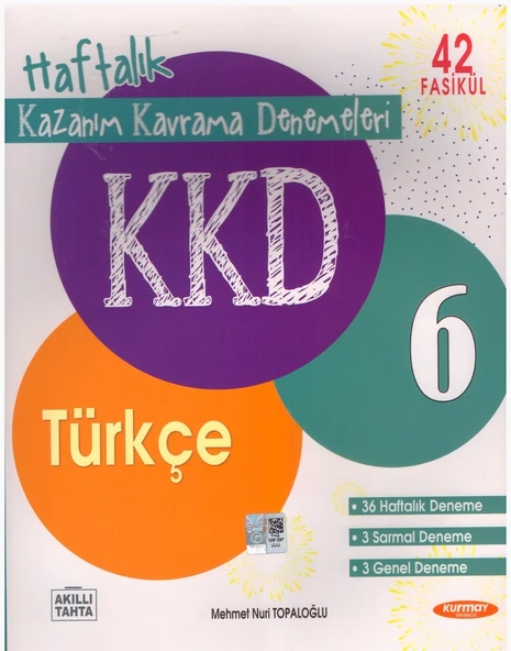 KURMAY 6.SINIF TÜRKÇE KAZANIM KAVRAMA DENEMELERİ ürün görseli 1