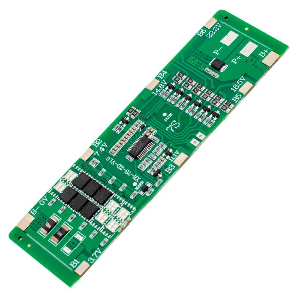 7S 24 Volt 20 Amper 18650 Pil Şarj Koruma Kartı (8 IC Li) ürün görseli 1
