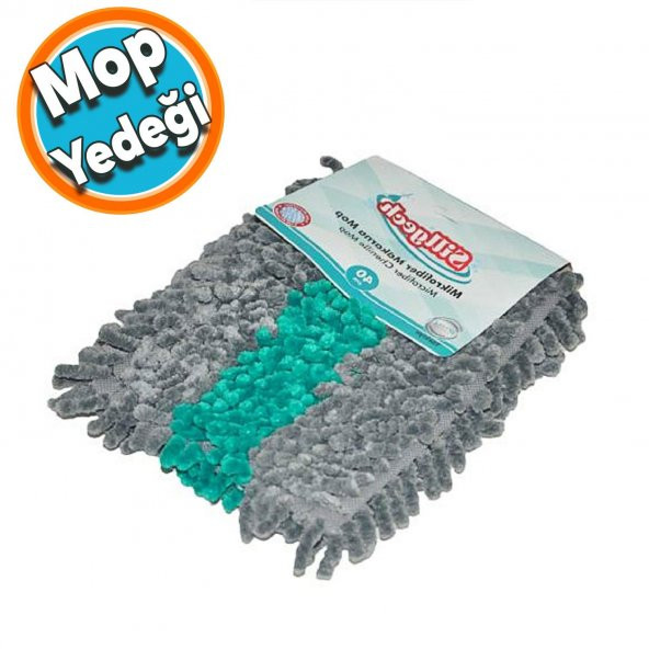 Ev Ofis İş yeri  Zemin Parke Mikrofiber Makarna Temizlik Kurulama Mop Vileda Yedeği 40 Cm EH320 ürün görseli 1