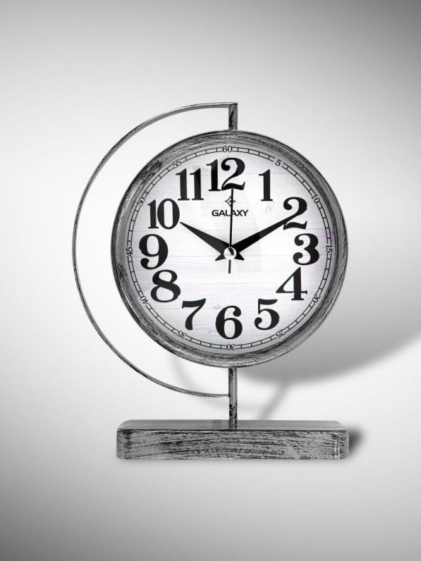 Galaxy Premium Serisi Modern Kadranlı Metal Ofis ve Masa Üstü Saat 20 cm ürün görseli 1