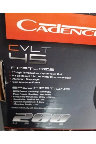 Cvlt 45 Tweeter - Resim 3