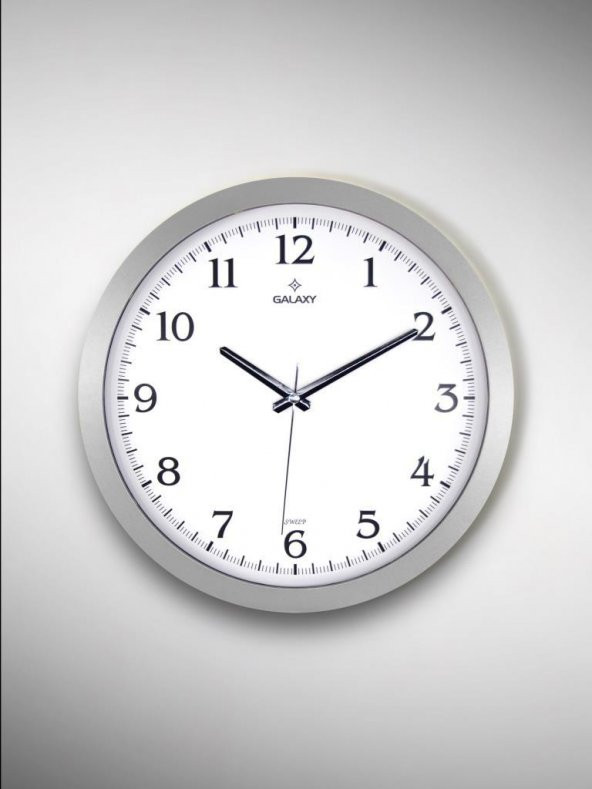 Galaxy 1964-K Serisi Lüx Premium Klasik Ofis ve Duvar Saati 35 CM Gri ürün görseli 1