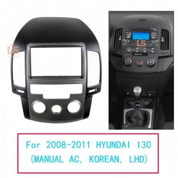 HYUNDAİ İ30 2008-2011 ANALOG ANDROİD TEYP ÇERÇEVE (9 INCH) - SOKET - CANBUS ürün görseli 1