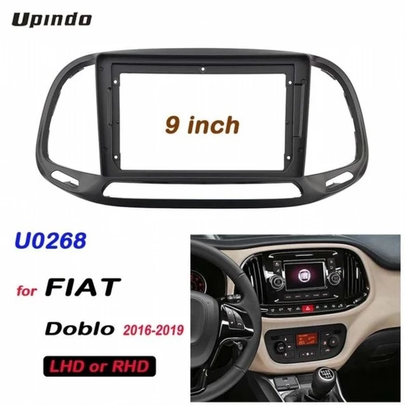 FIAT DOBLO 2015-2023 ANDROİD TEYP ÇERÇEVE (9 INCH) - SOKET - CANBUS ürün görseli 1