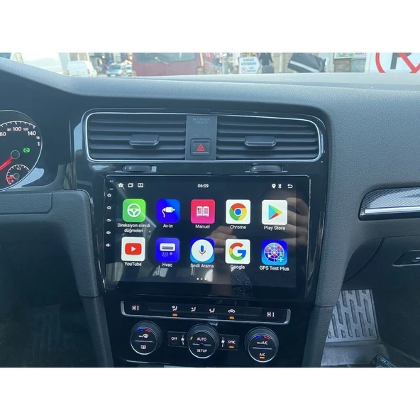 VOLKSWAGEN GOLF 7 ANDROİD 14 2-32 MULTİMEDYA CARPLAY-KAMERA-IPS ürün görseli 1