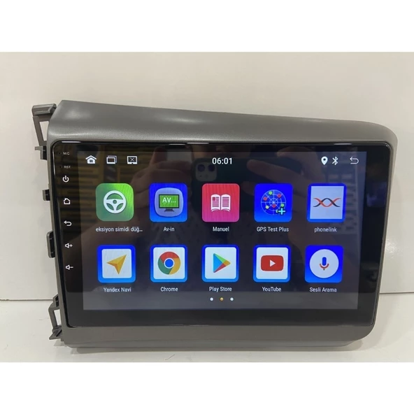 HONDA CİVİC FB7 ANDROİD 14 2-32 MULTİMEDYA CARPLAY-KAMERA-IPS ürün görseli 1